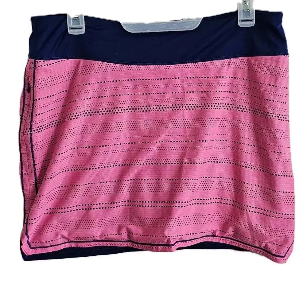 Under Armour Pink Blue Tennis Skort Large